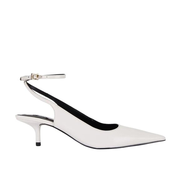 Steve Madden Rizzie Low Heels in White 8 With Box Womens Pumps - Picture 10 of 10